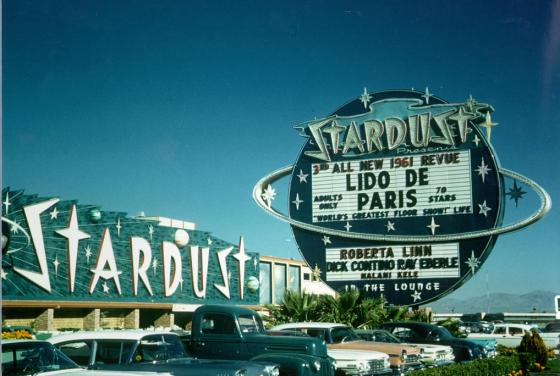 Daytime view of the Stardust Hotel and Casino